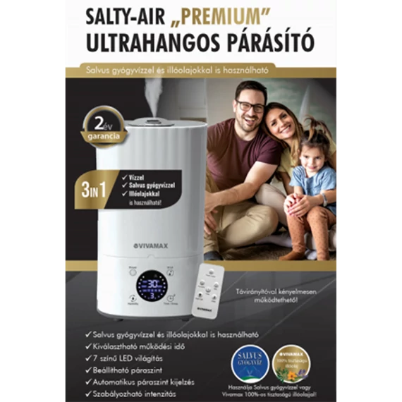 Salty-Air "Premium" ultrahangos párásító 3in1